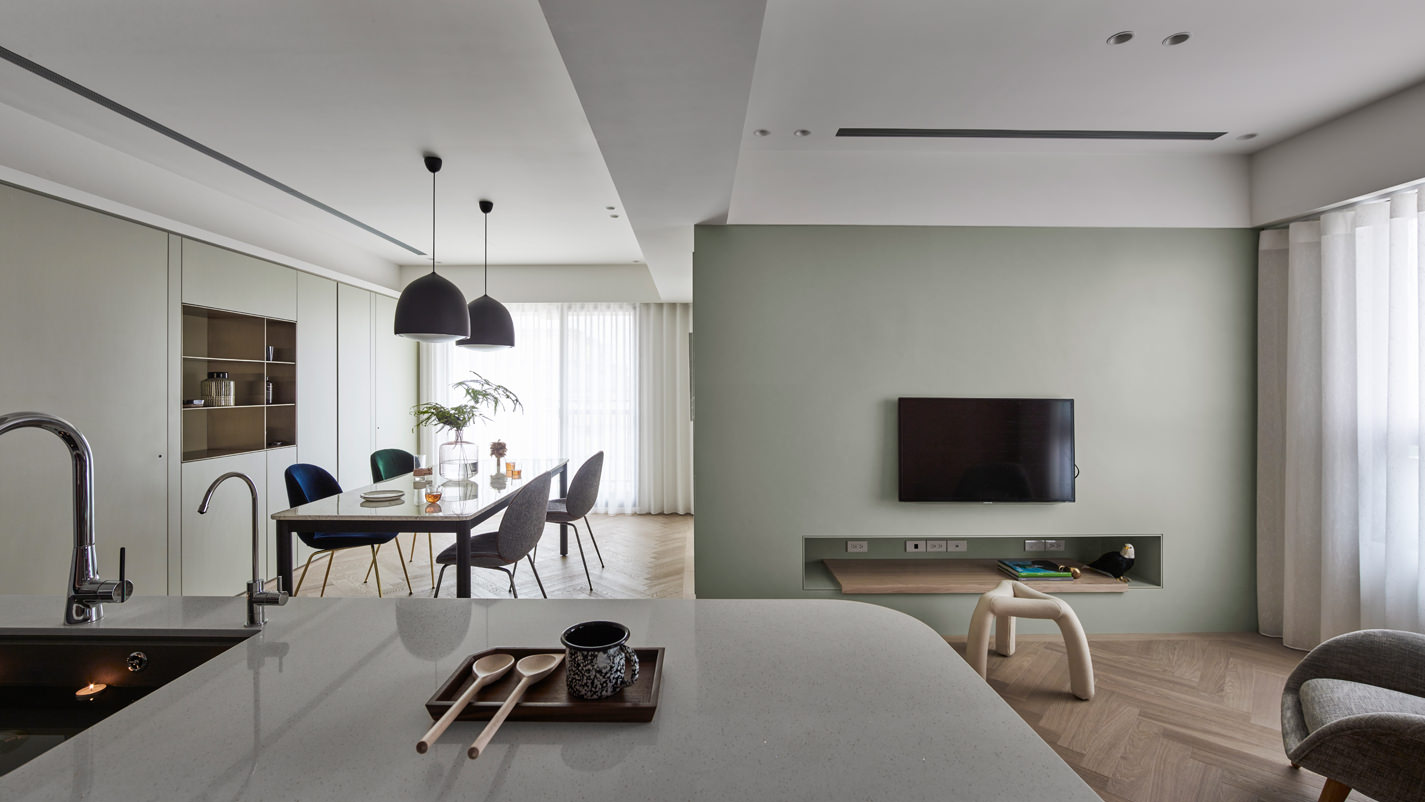 98㎡ | 遇見清新綠意的家