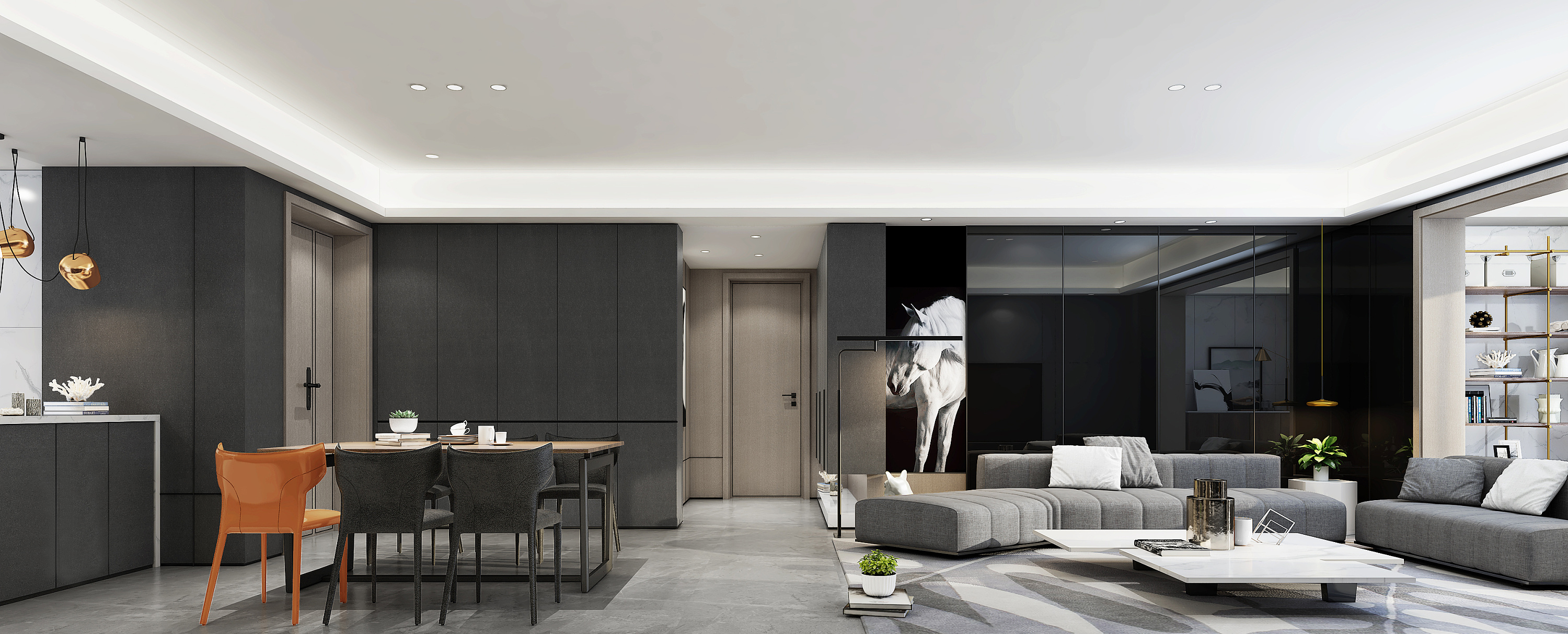 244㎡ | 現(xiàn)代高級(jí)灰,溫馨感高級(jí)感紛紛呈現(xiàn)