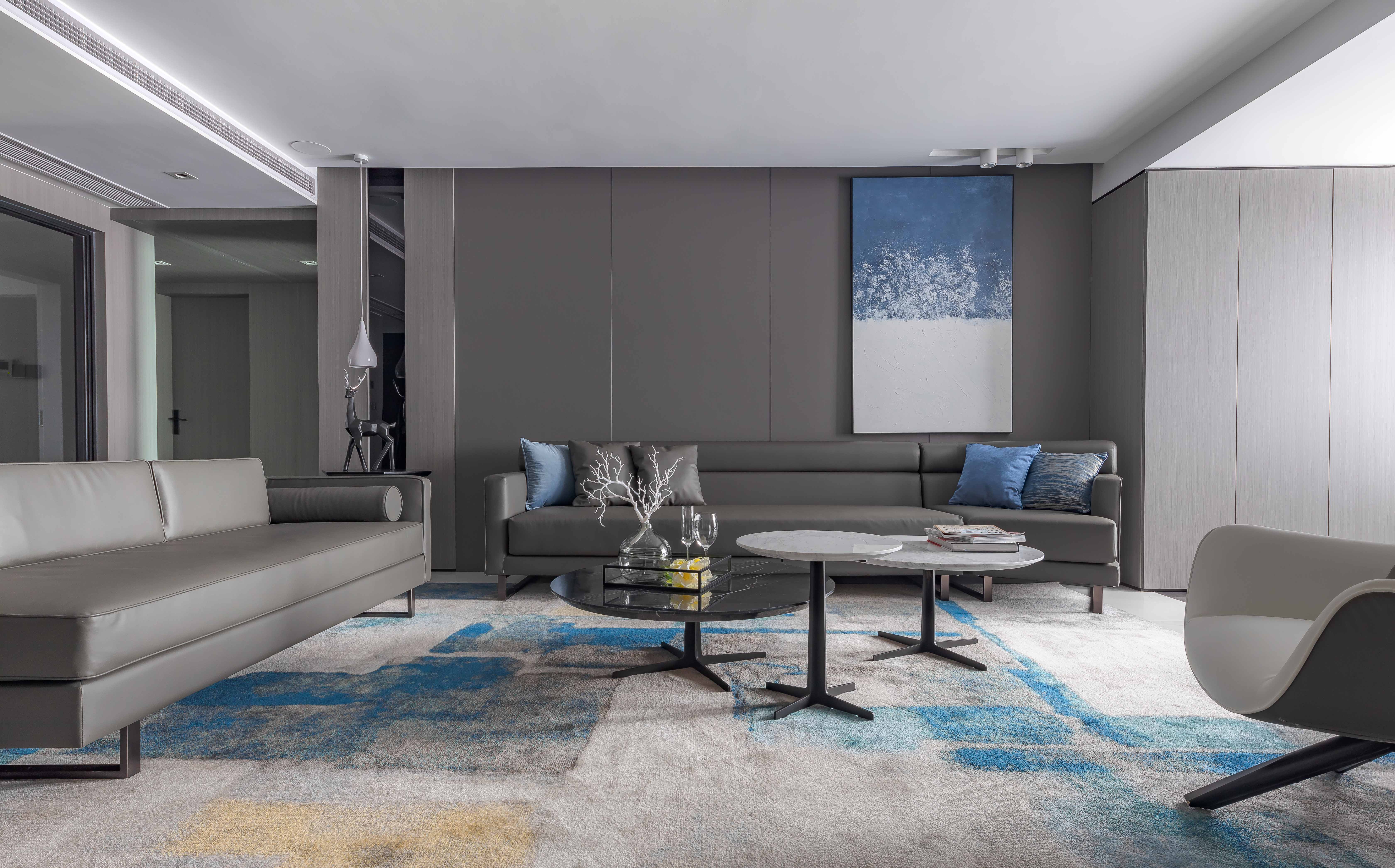 87㎡ | 極簡風格高級灰,給家帶來無限想象