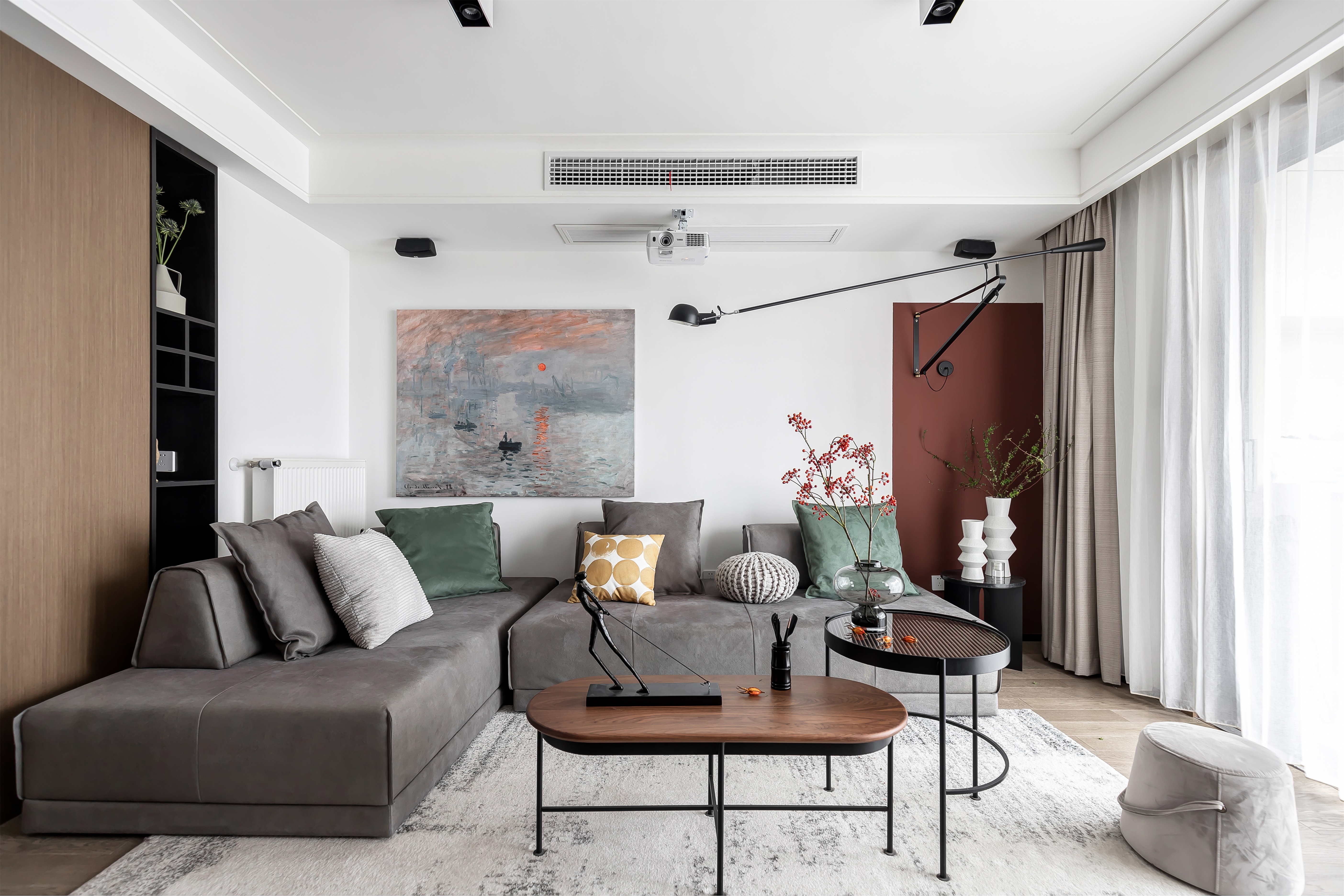 110㎡ | 一葉舟輕，雙槳鴻驚。 水天清、影湛波平