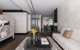 128㎡ | 現(xiàn)代簡(jiǎn)約四居室，高層中的與眾不同