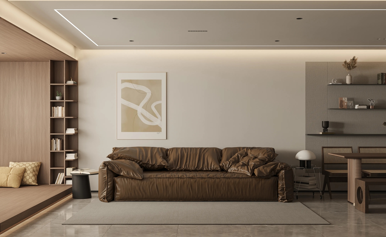 奧翔碧園118㎡案例：意式原木，最耐看的生活美學(xué)