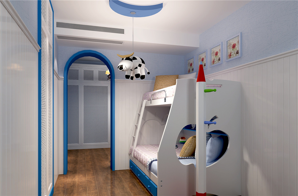 南寧榮和·五象學府90平米地中海風格裝修案例