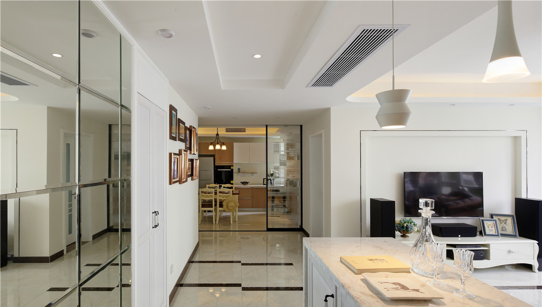 南寧沁園142平米新古典風(fēng)格案例效果圖