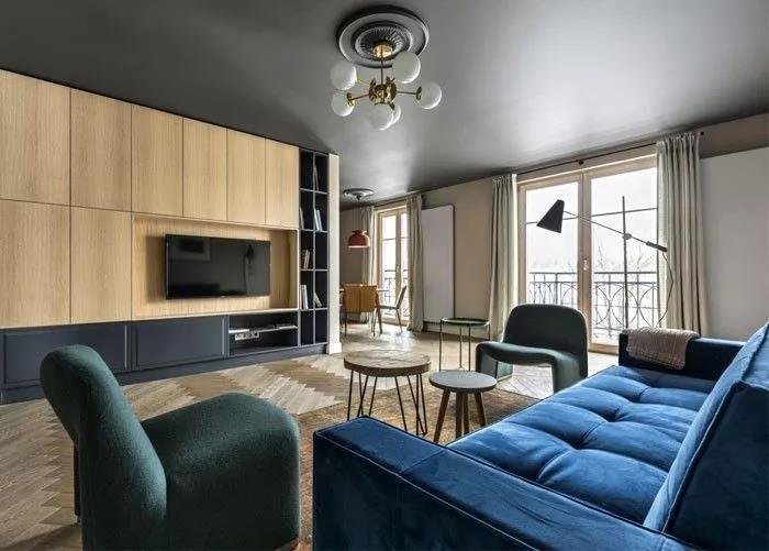 南寧冠利幸福苑88平米新古典風(fēng)格案例效果圖