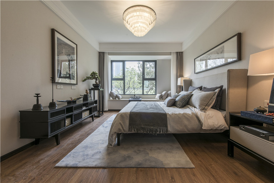 南寧大都郡130平米中式風(fēng)格案例效果圖