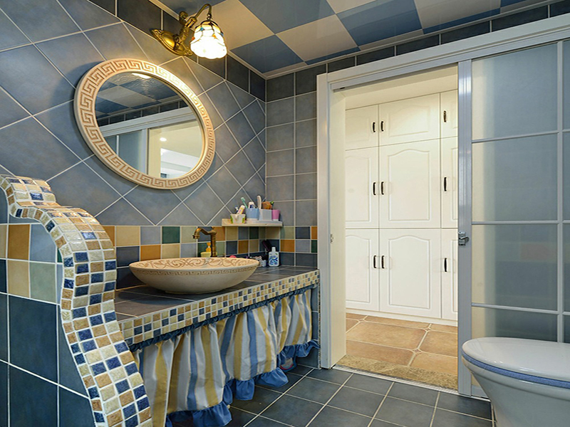 南寧振寧星光廣場78平米地中海風(fēng)格裝修案例效果圖