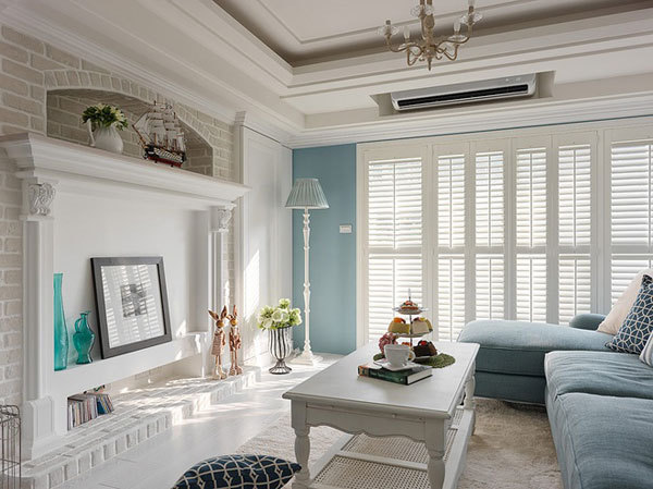 南寧大都家園毛坯房99平米地中海風(fēng)格裝修案例效果圖